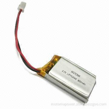 3.7V Rechargeable Li-Polymer Battery with 900mAh Capacity, EN62133 Certified, for Digital Product